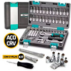 Kit Ferramenta Soquete 57 Peças: Catraca E Allen 1/4