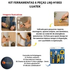 Kit Ferramentas Domestico Manutencao Oficina Lwj-h1803 Luatek