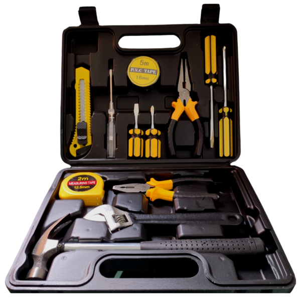 Kit Ferramentas Maleta Jogo 12 Peças Multiuso Uso Domestico L