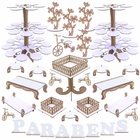 Kit Festa Mdf Provençal - Branco - Linha Premium - 1131-lp36