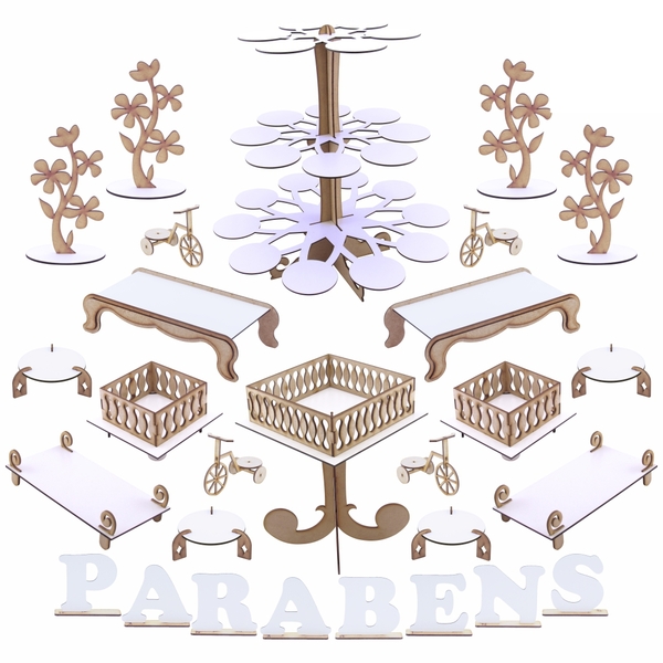 Kit Festa Provençal - Mdf Branco - 928-lp22