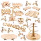 Kit Festa Provençal Mdf - Coração - 28 Peças