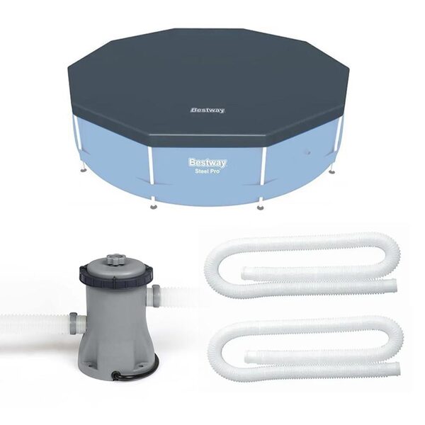 Kit Filtro 1.250 Litros/hora + Capa 305 Estrutural Bestway