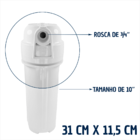 Kit Filtro Caixa Dágua Cavalete 9 3/4 Polipropileno Bobinado