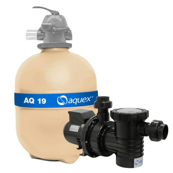Kit Filtro Para Piscina Até 70 Mil Lts C/ Bomba 3/4 Cv Aquex