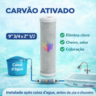 Kit Filtro Polipropileno + Filtro Carvão Ativado Carbon Block
