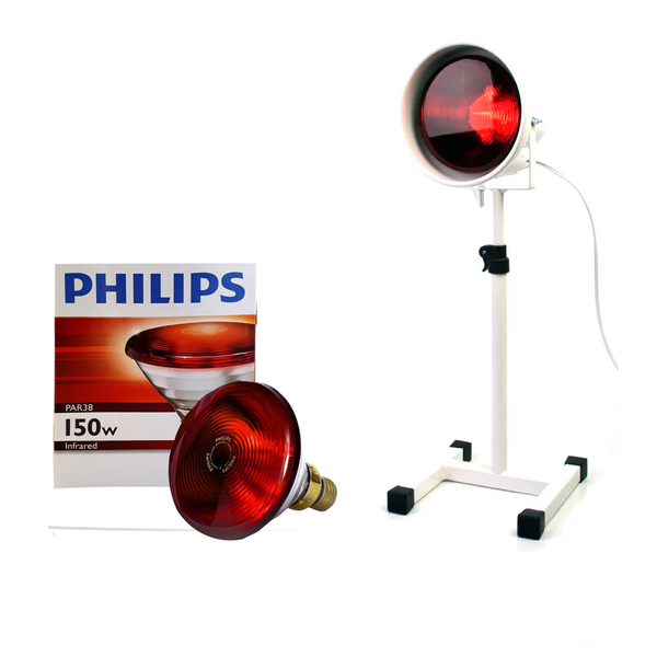 Kit Fisioterapia Suporte M + Lâmpada Infravermelho 127v