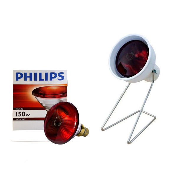 Kit Fisioterapia Suporte P + Lâmpada Infravermelho 220v