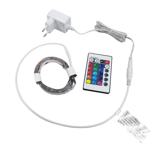 Kit Fita LED Luz RGB 1,5m IP20 24V Branco