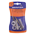 Kit Fixação para Louça Sanitária Aço Parafuso 5x65mm Bucha 8mm Standers 2 unidades