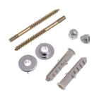 Kit Fixação para Louça Sanitária Aço Parafuso 5x65mm Bucha 8mm Standers 2 unidades