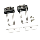 Kit Fixação para Perfil de Embutir IP20 Luminatti Nano Preto 8cm