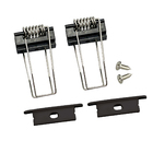 Kit Fixação para Perfil de Embutir IP20 Luminatti Nano Preto 8cm