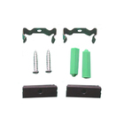Kit Fixação para Perfil de Sobrepor IP20 Luminatti Nano Preto 8cm