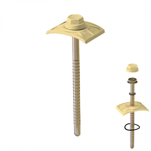 KIT FIXACAO TELHA PVC C/20 UNDS MARFIM