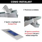 Kit Fixador Grampo Final Regulável E Intermediário Tipo U Par