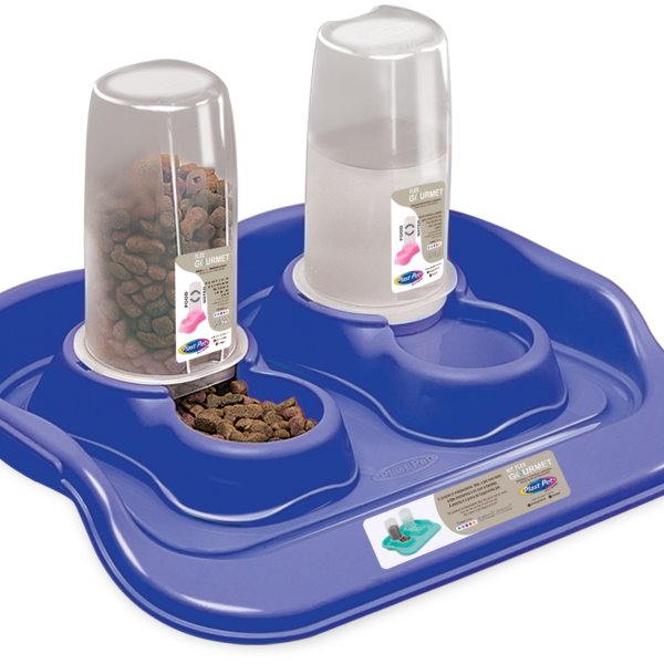 Kit Flex Gourmet Azul 650ml C/ Bandeja