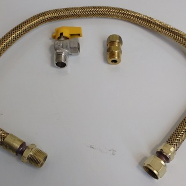 Kit Flexível 600 Mm P/ Fogão Dako Macho - Reg.ang