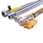 Kit Flexível Aquecedor De Água A Gás Haenke 30cm + Válvula