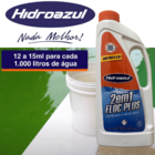 Kit Floc Plus 2x1 Clarificante Algicida Manut Hidroazul 1 Lt