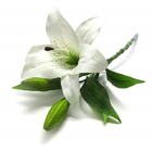 Kit Flores Artificiais Com 20 Galhos De Lírios Para Arranjos