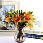 Kit Fores Artificiais Com 6 Galhos De Lírios No Atacado 38 Cm