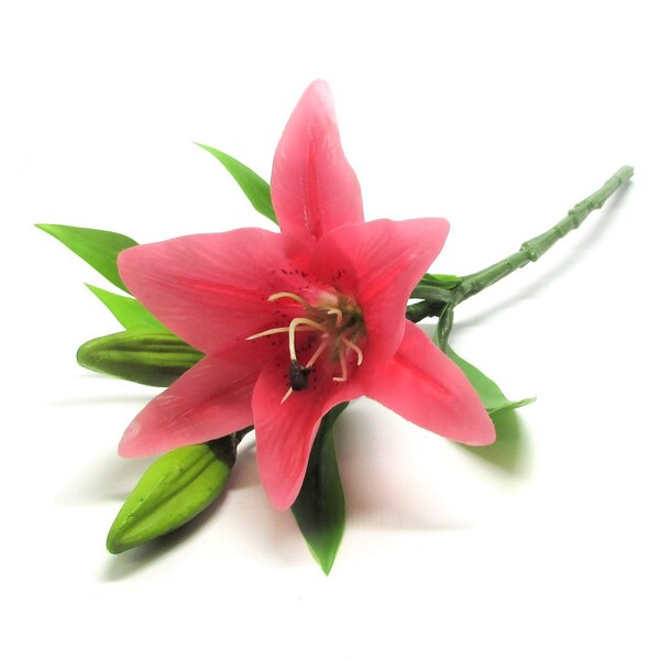 Kit Fores Artificiais Com 8 Galhos De Lírios Para Arranjos 38