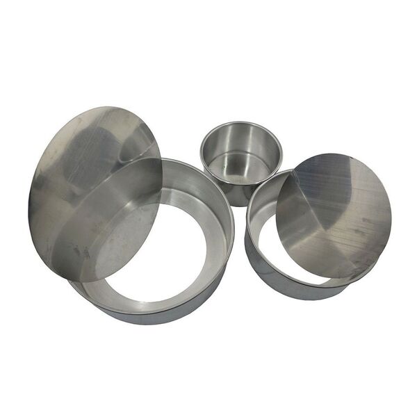 Kit Forma Bolo Assadeira Baixa Fundo Falso Em Alumínio