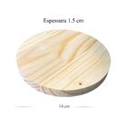 Kit - Forma Circular De Madeira Em Pinus Tamanho 14x14cm Quan