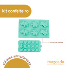 Kit Forma De Silicone Para Bolinho/cupcake E Molde De Silicon