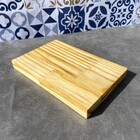 Kit Forma Retangular Em Madeira Pinus 12x18cm Quantidade:8