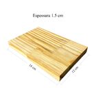 Kit Forma Retangular Em Madeira Pinus 12x18cm Quantidade:8