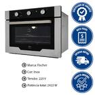 Kit Forno Elétrico Fischer Infinity Embutir 50l 5 Funções Ino