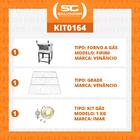 Kit - Forno Gás Industrial Roma Inox Firi80 + Grade Extra + K