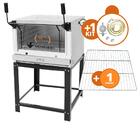 Kit - Forno Gás Industrial Roma Inox Firi80 + Grade Extra + K