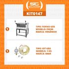 Kit - Forno Gás Industrial Roma Inox Firi90 + Kit Gás - Venân
