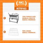 Kit - Forno Gás Industrial Roma Inox Infravermelho Firiv110 +