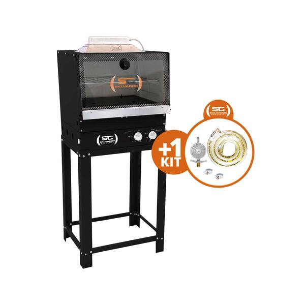 Kit - Forno Gas Italia Junior De Coluna Infravermelho F50pi +