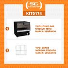Kit - Forno Gas Italia Junior De Mesa F50m + Grade Extra - Ve