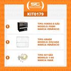 Kit - Forno Gas Italia Junior De Mesa Infravermelho F50mi + G