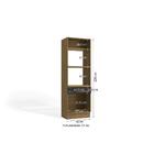 Kit Forno Suprema 2 Portas 1 Gav Freijó/preto Fosco 70x52cm