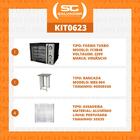 Kit - Forno Turbo Convector Smart Basic. Preto E Inox Fcsb4e