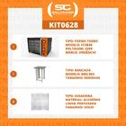Kit - Forno Turbo Convector Smart Basic. Preto E Laranja Fcsb