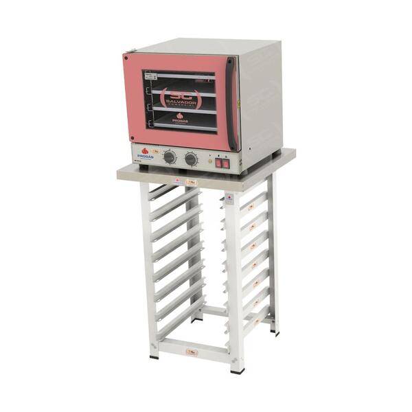 Kit - Forno Turbo Elétrico Fast Oven Prp-004 127v Rosa + Banc