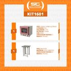 Kit - Forno Turbo Elétrico Fast Oven Prp-004 127v Rosa + Banc