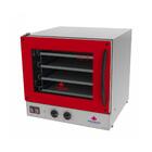 Kit - Forno Turbo Elétrico Fast Oven Prp-004 127v Vermelho +