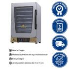 Kit Forno Turbo Elétrico Progás Plus C/vapor 220v Com Mesa Me