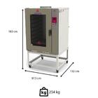 Kit Forno Turbo Progás A Gás Com Vapor Bivolt Prp-8000st G2 P