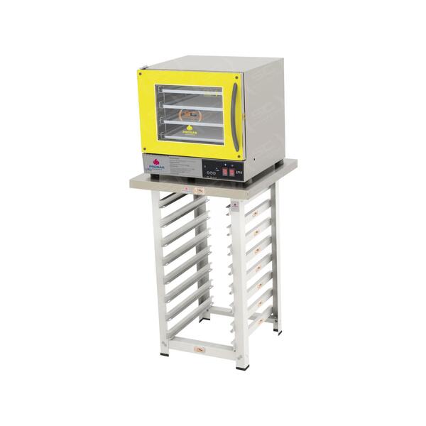 Kit - Forno Turbo Prp-004 Plus Digital 127v Amarelo + Bancada