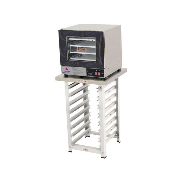 Kit - Forno Turbo Prp-004 Plus Digital 220v Preto + Bancada M